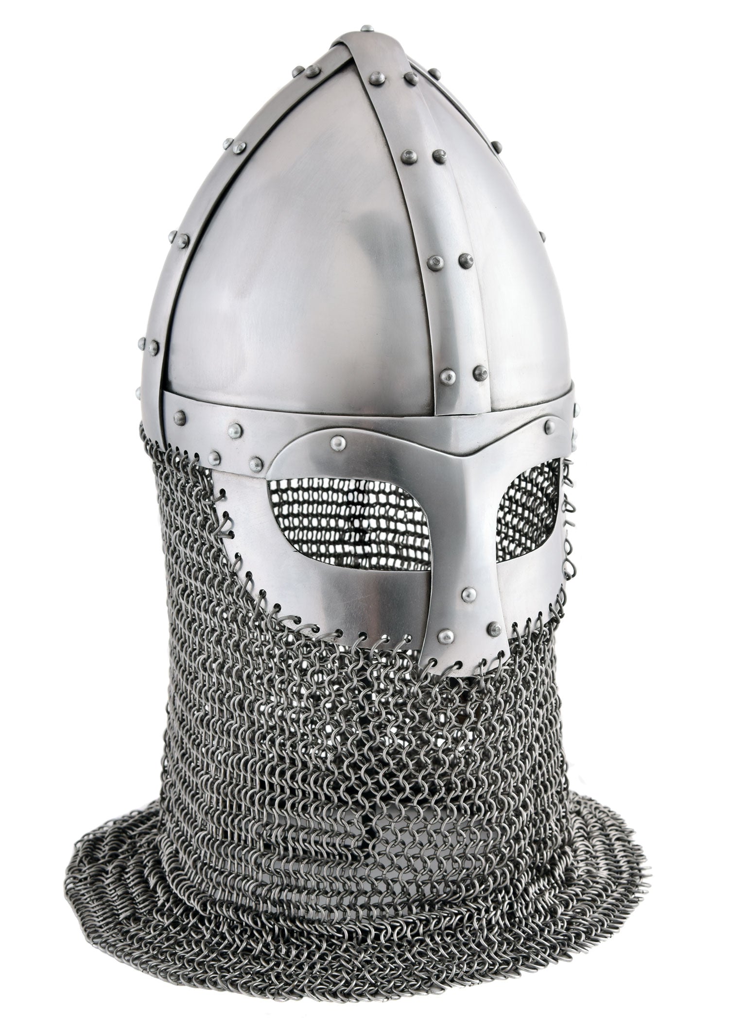 Imagen 1 - Spangenhelm De Época Vendel Con Trenza De Cadena, Adecuado Para El Combate.