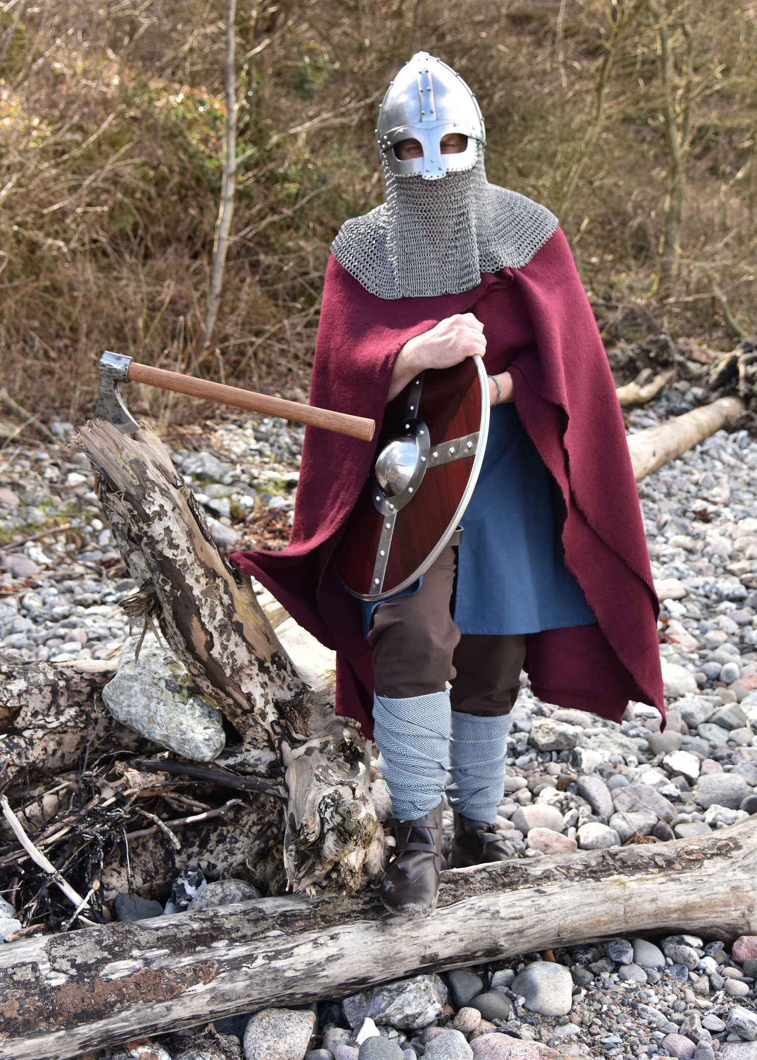 Imagen 5 - Spangenhelm De Época Vendel Con Trenza De Cadena, Adecuado Para El Combate.