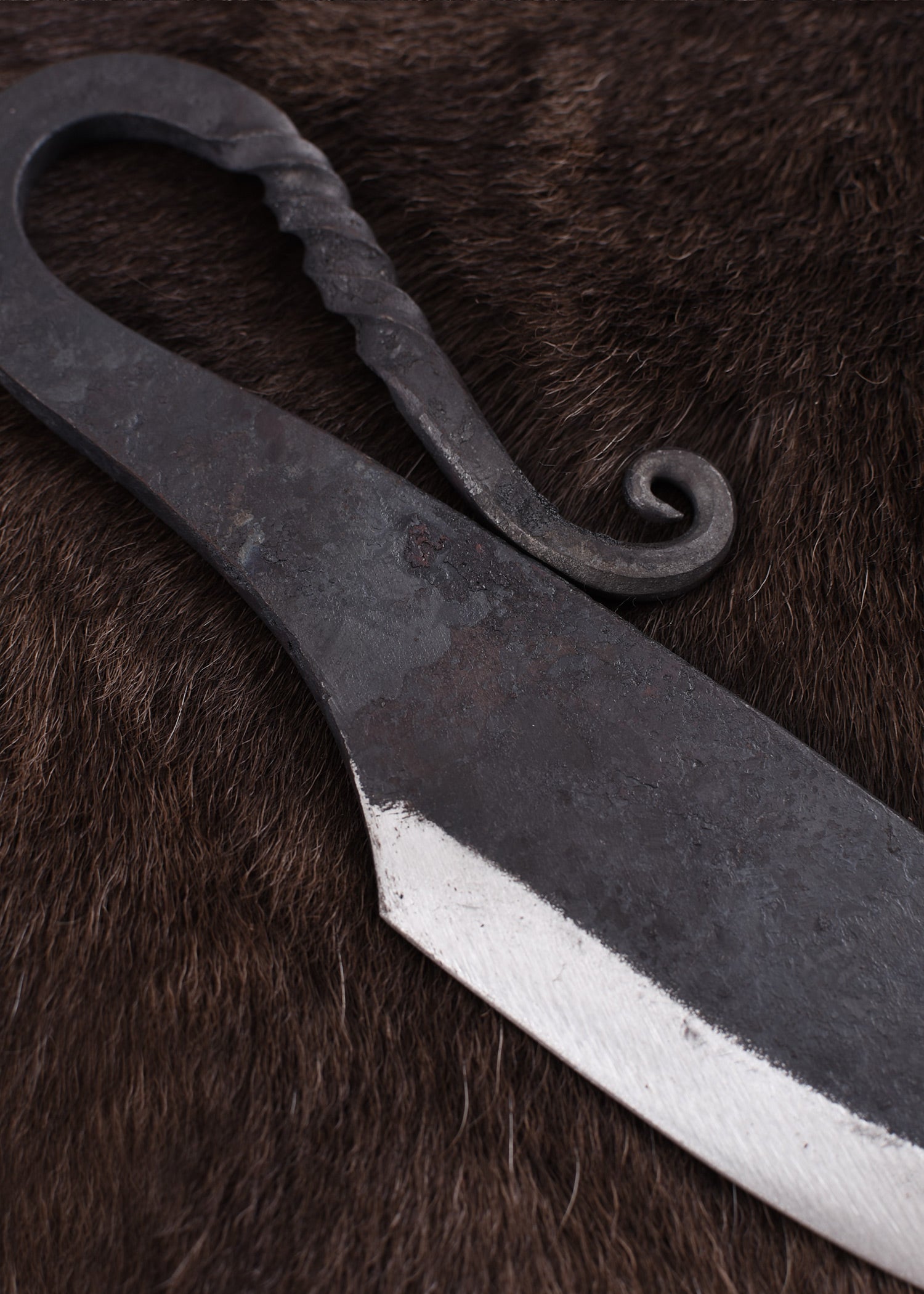 Imagen 6 - Cuchillo Medieval Temprano Con Funda De Cuero.