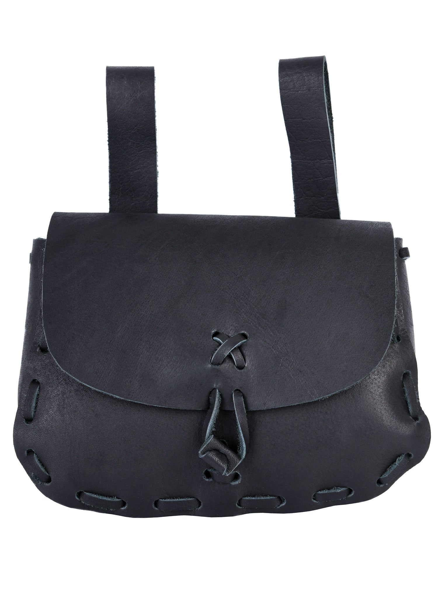 Imagen 1 - Bolso Medieval De Cuero, Negro