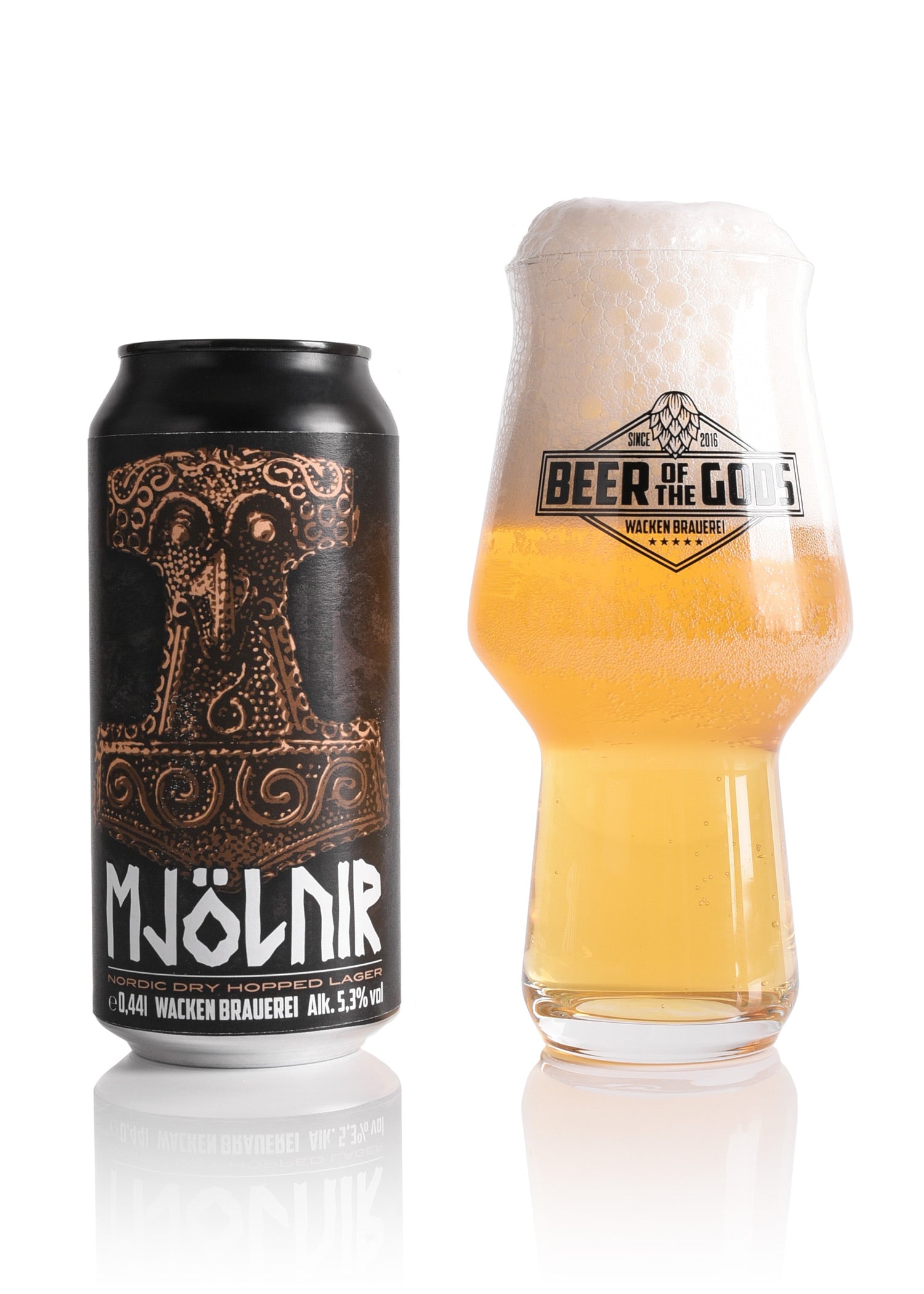 Imagen única de: Mjölnir - Nordic Lager, Lata De 0,44 L - Cervecería Wacken