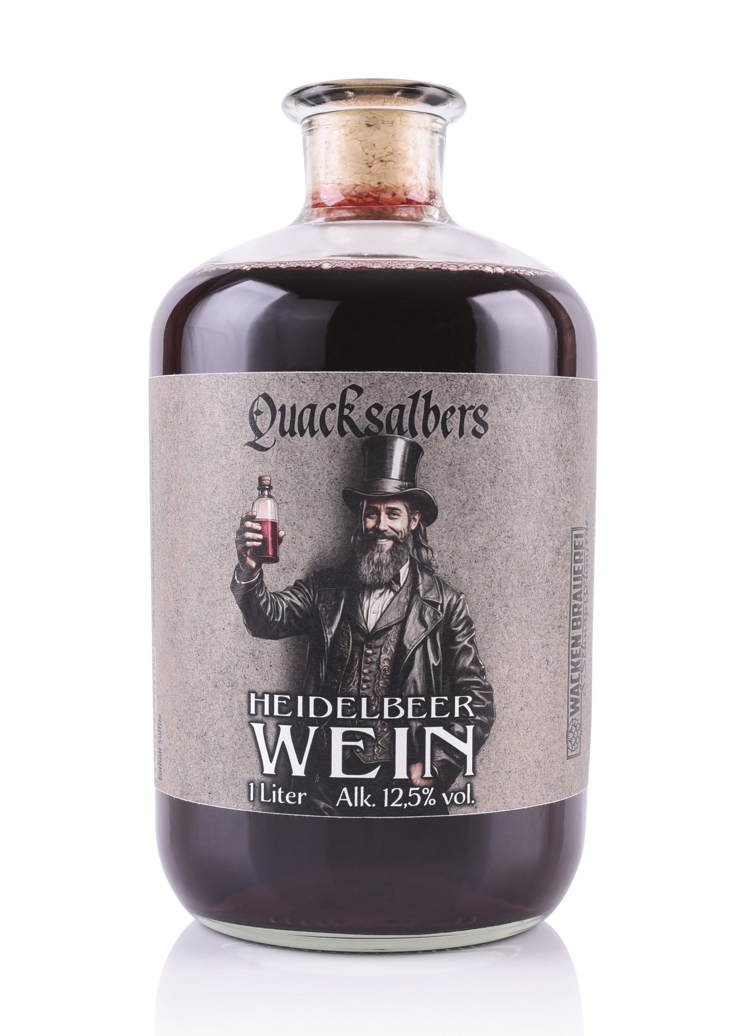 Imagen 1 - Vino De Arándanos Quacksalbers, 1L, 12,5% Vol. Alk.