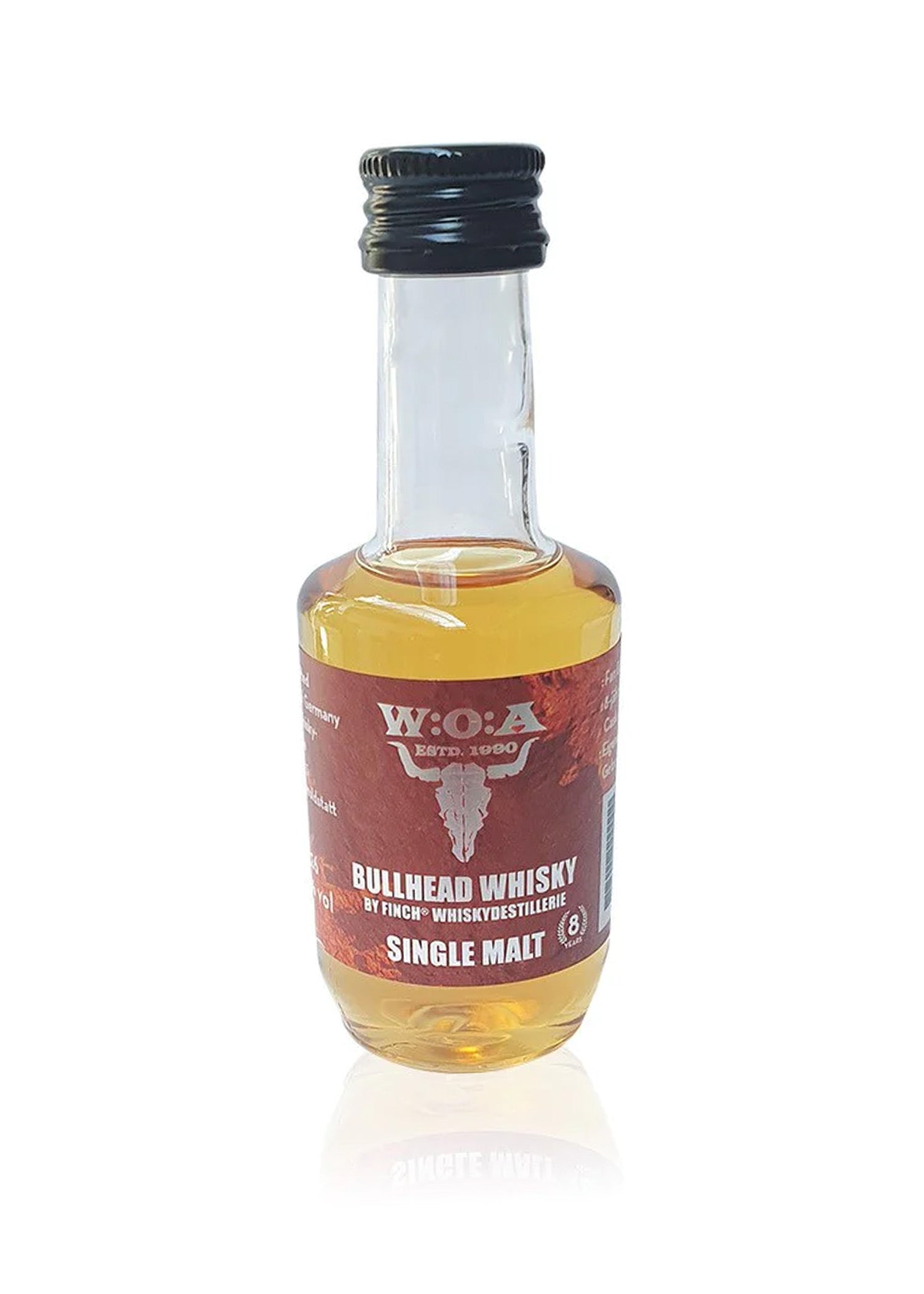 Imagen 1 - W:o:a Whisky De Pura Malta Bullhead, 42,6% Vol. Alk., 0,05L